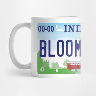 Bloomington Indiana License Plate Mug
